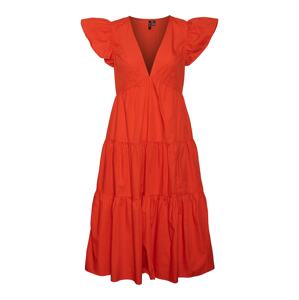 VERO MODA Letné šaty 'JARLOTTE'  oranžovo červená