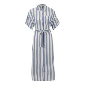 Vero Moda Maternity Košeľové šaty 'Jena'  biela / modrosivá
