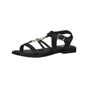 MEXX Remienkové sandále 'Jeva'  čierna / strieborná