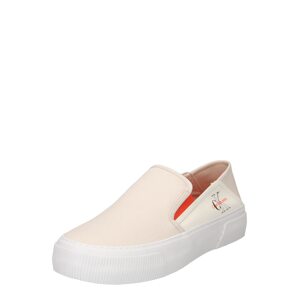 Calvin Klein Jeans Slip-on obuv  biela ako vlna / oranžová / čierna / krémová