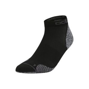 ODLO Športové ponožky 'Ceramicool'  čierna / sivá melírovaná