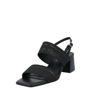 Calvin Klein Remienkové sandále  čierna / antracitová