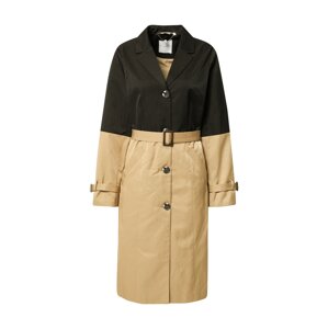 RINO & PELLE Prechodný kabát  čierna / svetlohnedá