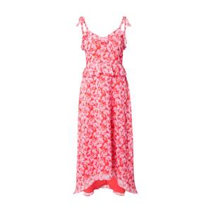 Wallis Curve Letné šaty  ružová / ohnivo červená