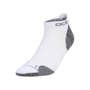 ODLO Športové ponožky 'Ceramicool'  biela / sivá melírovaná