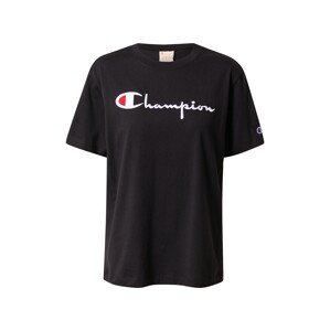 Champion Reverse Weave Tričko  čierna / modrá / červená / biela