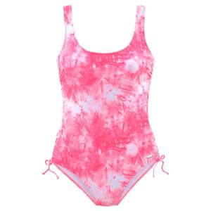 VENICE BEACH Jednodielne plavky  ružová / biela