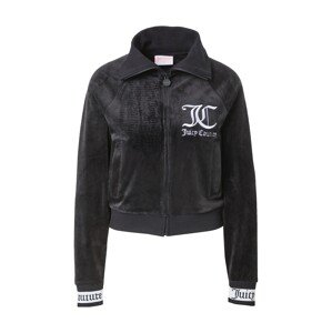 Juicy Couture Tepláková bunda 'KINLSEY'  čierna / biela