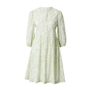 SAINT TROPEZ Košeľové šaty 'MaiSZ'  pastelovo zelená / biela