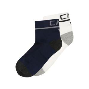 CMP Športové ponožky  biela / námornícka modrá / sivá / sivá melírovaná