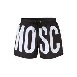 Moschino Underwear Plavecké šortky  čierna / biela