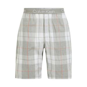 Calvin Klein Underwear Pyžamové nohavice  sivá / červená / biela