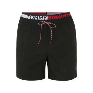 Tommy Hilfiger Underwear Plavecké šortky  čierna / biela / červená
