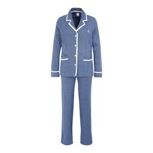 Lauren Ralph Lauren Pyžamo  modrá melírovaná / biela