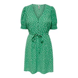 JDY Košeľové šaty 'Julia'  biela / zelená
