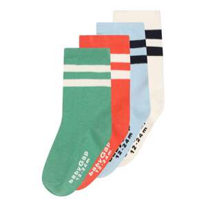 GAP Ponožky  zelená / neónovo oranžová / svetlomodrá / prírodná biela / tmavomodrá