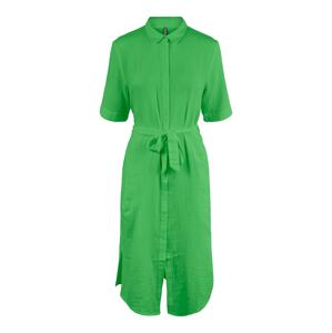 PIECES Košeľové šaty 'Stina'  zelená