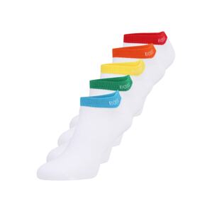 BOSS Black Ponožky '5P AS Rainbow CC'  svetlomodrá / žltá / zelená / oranžová / červená / biela
