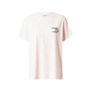 Tommy Jeans Tričko  námornícka modrá / svetlomodrá / svetložltá / pastelovo ružová