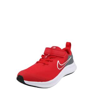 NIKE Športová obuv 'Star Runner 3'  sivá / červená / biela