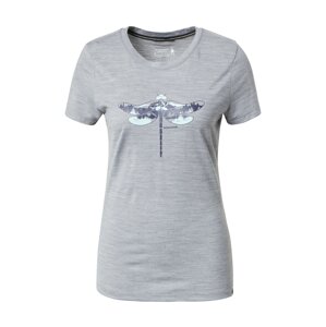 Smartwool Funkčné tričko 'Dragonfly'  sivá melírovaná / mätová / námornícka modrá / čierna