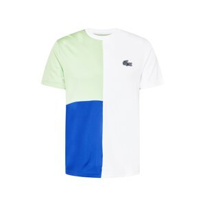 Lacoste Sport Funkčné tričko  kráľovská modrá / pastelovo zelená / čierna / biela