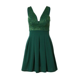 WAL G. Kokteilové šaty  olivová / smaragdová