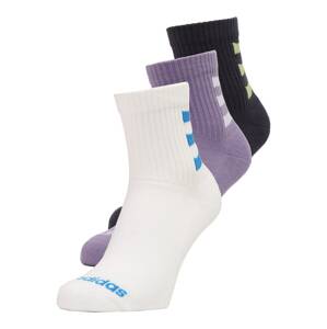 ADIDAS PERFORMANCE Športové ponožky 'QUARTER'  azúrová / levanduľová / biela