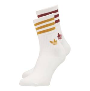 ADIDAS ORIGINALS Ponožky  biela / zlatá žltá / burgundská