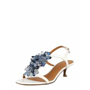 Polo Ralph Lauren Remienkové sandále  modrá / biela / modrosivá