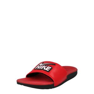 NIKE Plážové / kúpacie topánky 'Kawa'  červená / čierna / biela