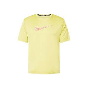 NIKE Funkčné tričko 'MILER'  žltá / biela / rosé