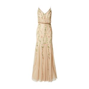 LACE & BEADS Večerné šaty 'Kemba'  krémová / trávovo zelená / svetlozelená / ružová / biela