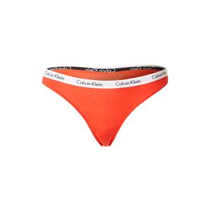 Calvin Klein Underwear Tangá 'Carousel'  oranžovo červená / biela / čierna