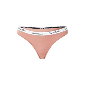 Calvin Klein Underwear Tangá 'Carousel'  biela / čierna / lososová