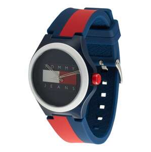 Tommy Jeans Analógové hodinky  námornícka modrá / ohnivo červená / biela