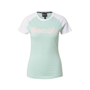 BENCH Tričko 'TRINA'  pastelovo zelená / staroružová / biela