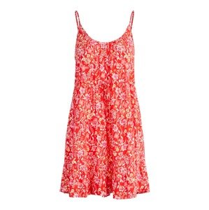 PIECES Letné šaty 'Sandy'  svetložltá / ružová / staroružová / červená / biela