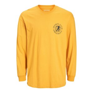 JACK & JONES Tričko 'Brink'  námornícka modrá / zlatá žltá