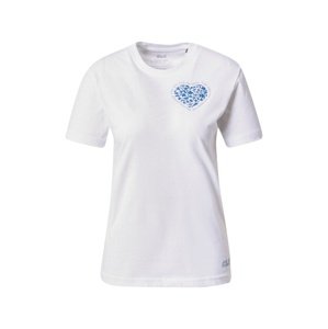 JACK WOLFSKIN Funkčné tričko 'OCEAN SOUL'  modrá / pastelovo modrá / biela