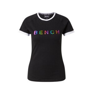 BENCH Tričko 'LANCY'  čierna / biela / zmiešané farby