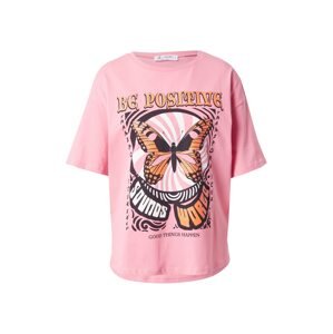 Koton Oversize tričko  ružová / oranžová / čierna / biela