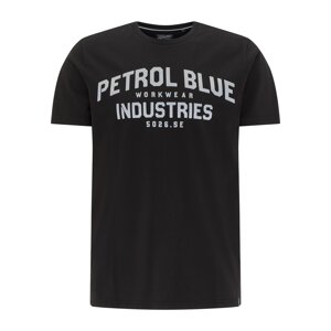 Petrol Industries Tričko  čierna / antracitová