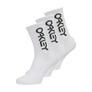 OAKLEY Športové ponožky  sivá / kaki / olivová / biela