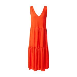 PULZ Jeans Letné šaty 'AMELIA'  oranžovo červená