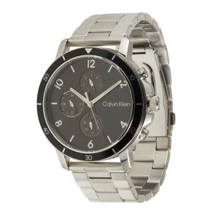 Calvin Klein Analógové hodinky 'Gauge'  čierna / strieborná