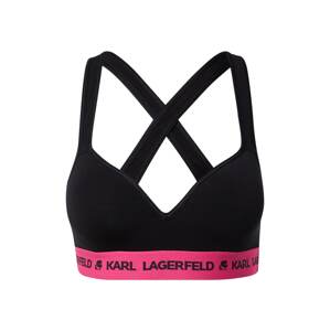 Karl Lagerfeld Podprsenka  ružová / čierna