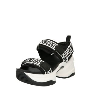 MICHAEL Michael Kors Remienkové sandále 'OLYMPIA'  čierna / biela
