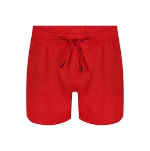 HUGO Red Plavecké šortky 'DOMINICA'  červená / čierna