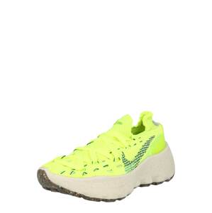 Nike Sportswear Nízke tenisky 'Space Hippie 04'  neónovo žltá / zelená / svetlozelená